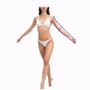 Half arm laser hair removal
